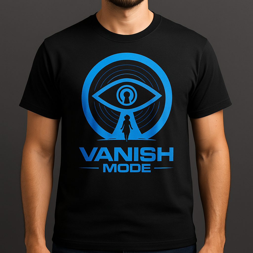 Black and Blue Vanish Mode Tshirt