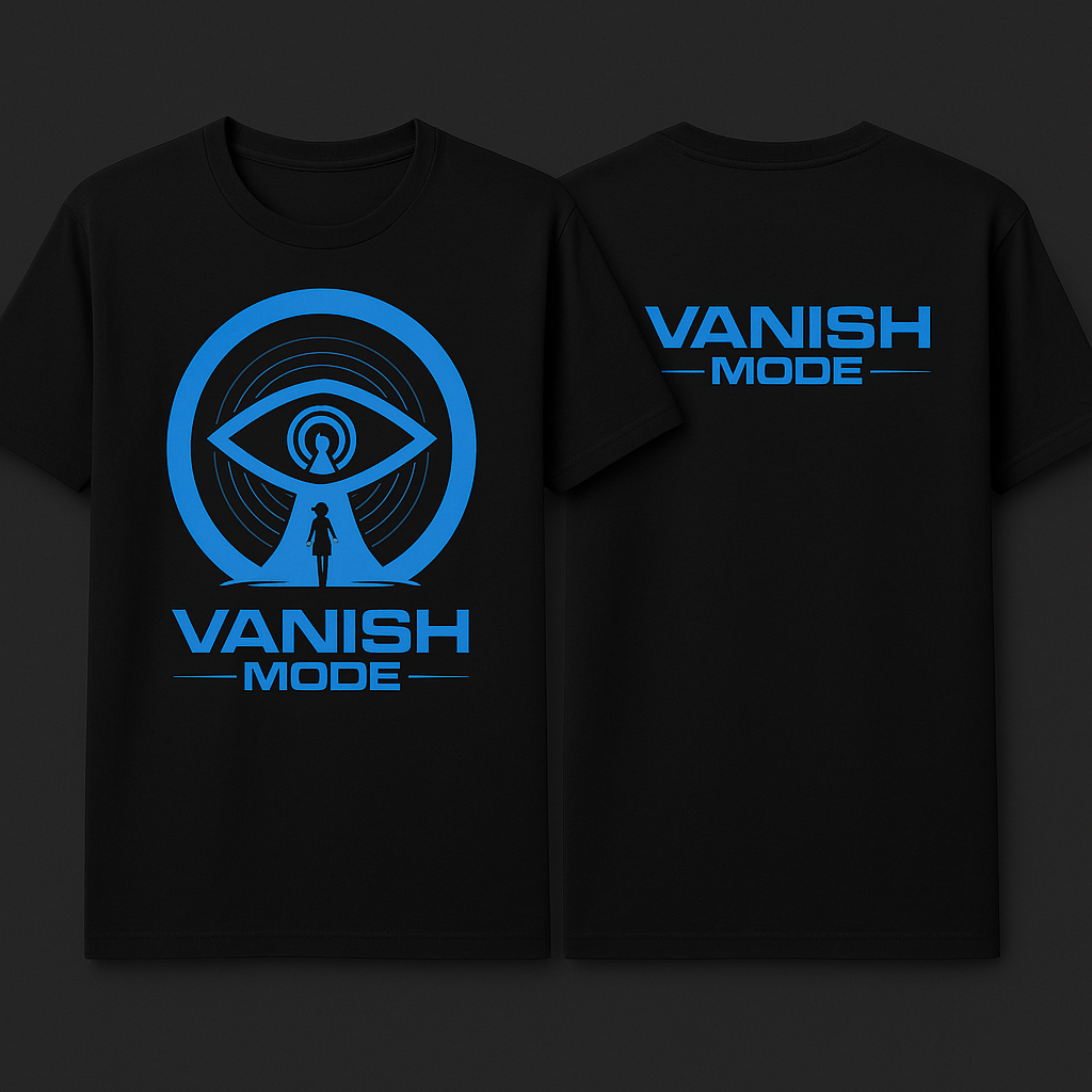 Black and Blue Vanish Mode Tshirt