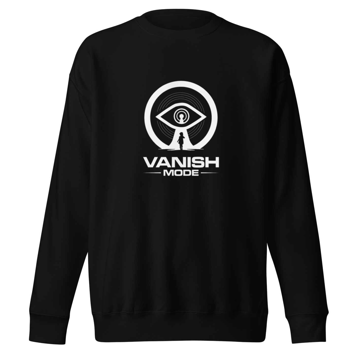 Black Unisex Vanish Mode Sweatshirt