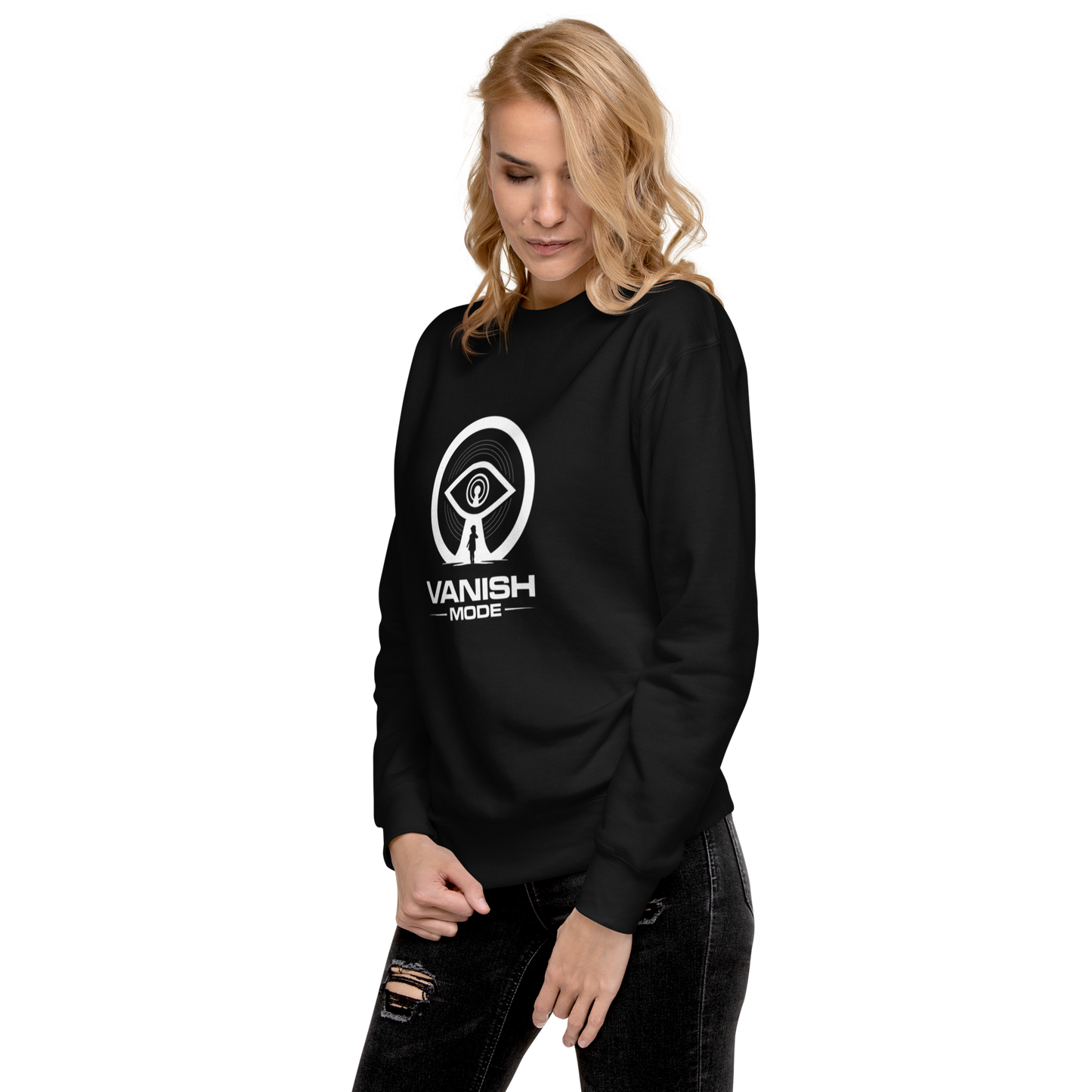 Black Unisex Vanish Mode Sweatshirt