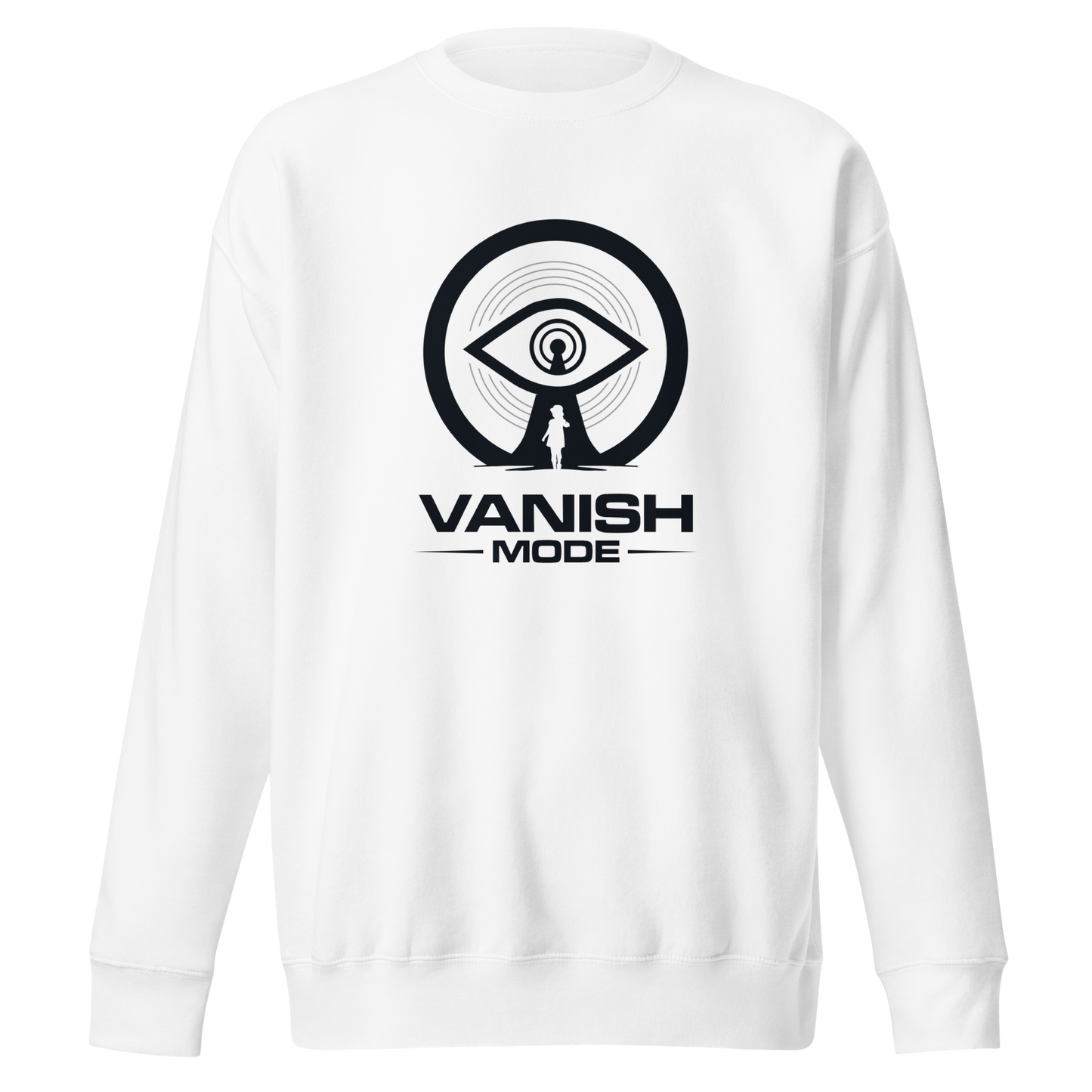 White Unisex Vanish Mode Sweatshirt